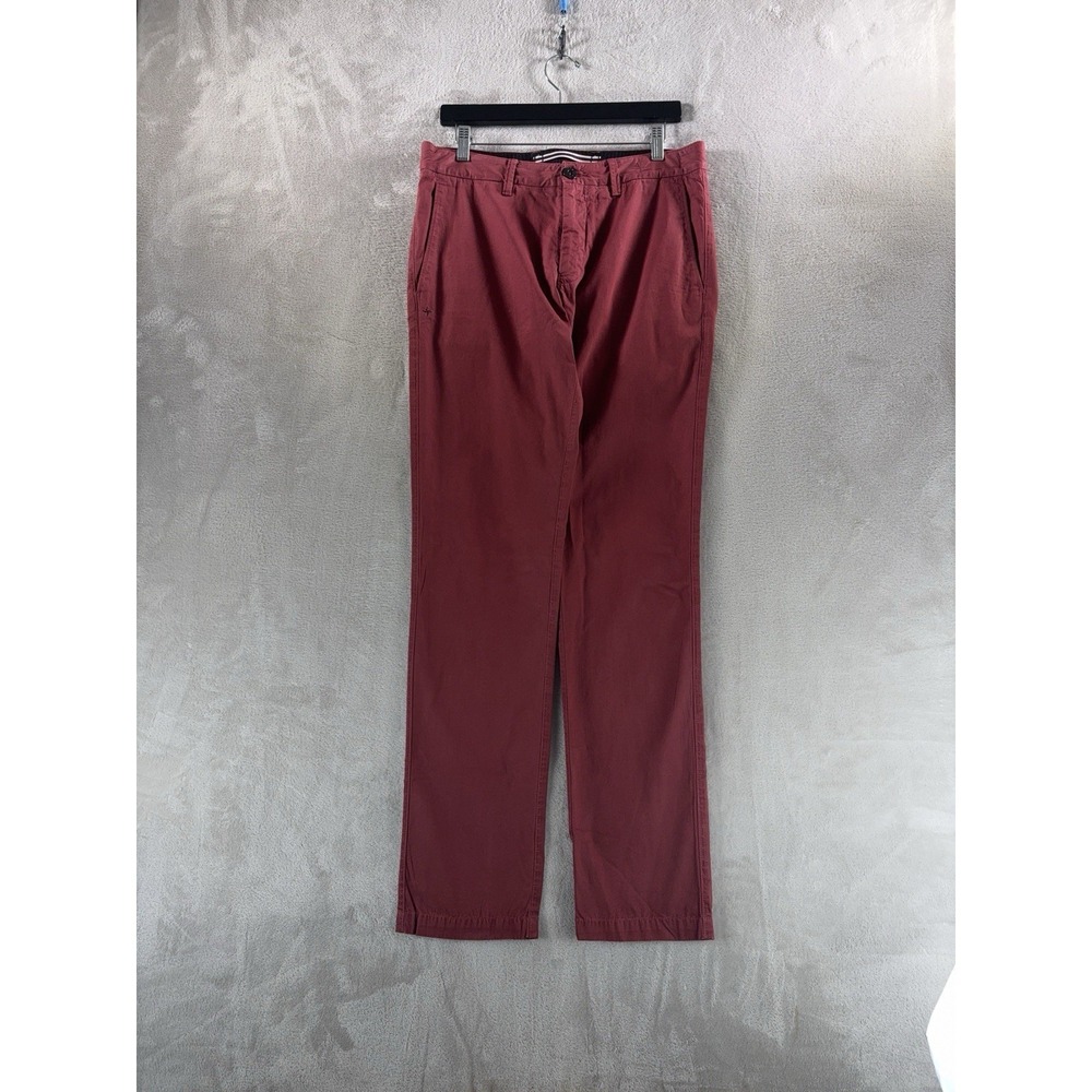 Stone Island Pants Mens Size 31x34 Red‎ Chino Straight Leg Casual Cotton